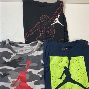 Lot of 3 Air Jordan Teeshirts size 13-15 YRS- XL